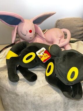 Sleeping Pokemon Plush Eevee Evolutions - Umbreon, Espeon, Vaporeon